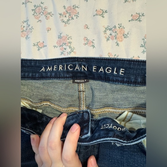 36x32 LIKE NEW⭐️Dark Wash Men’s Size 36x32 Original Bootcut American Eagle Jean - Picture 5 of 7